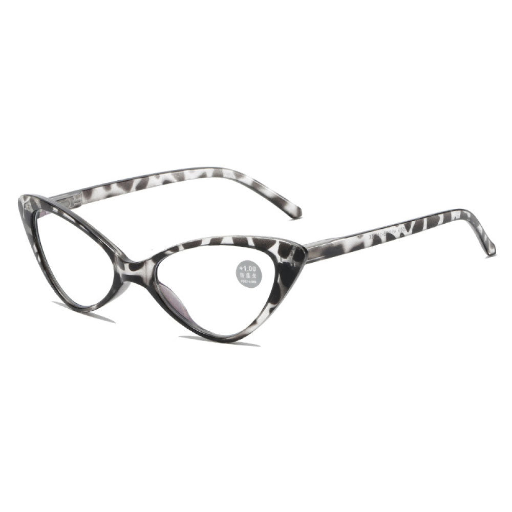 Retro Cat Eye Reading Glasses for Women Ladies Anti-Blue Light Spring Hinge Readers