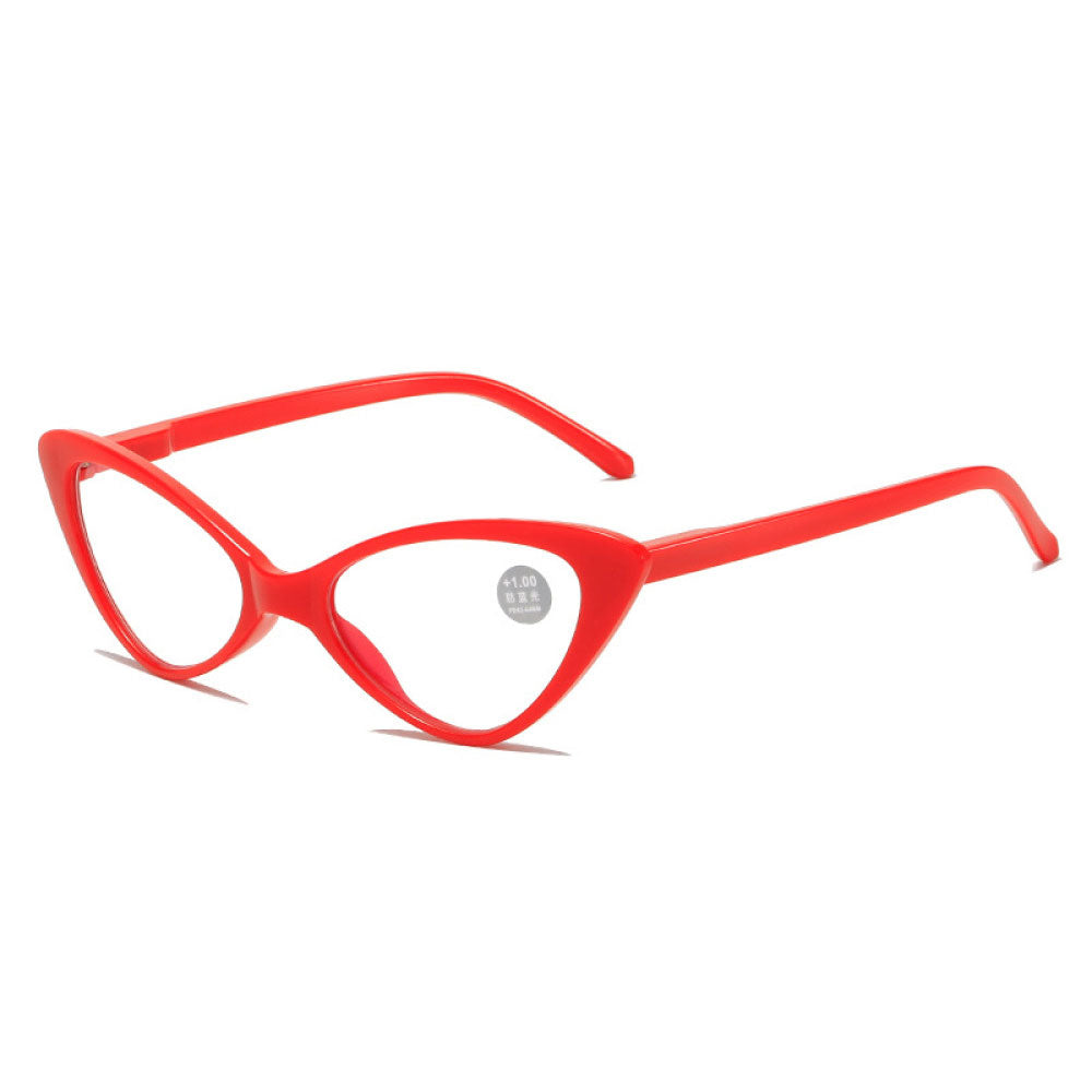 Retro Cat Eye Reading Glasses for Women Ladies Anti-Blue Light Spring Hinge Readers