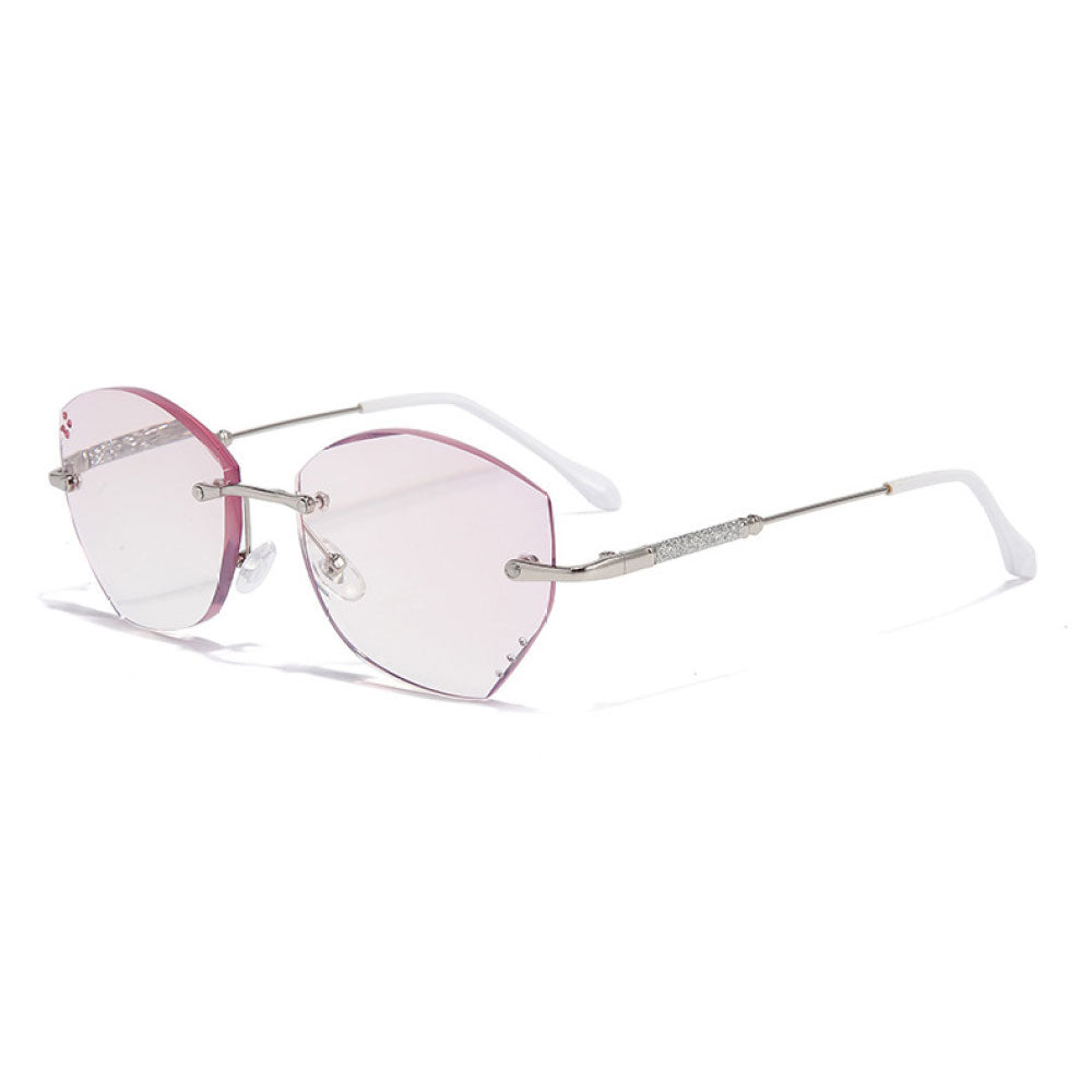 Butterfly Diamond Reading Glasses Gradient Frameless Ultra-light Anti-blue light Readers for women